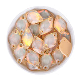 Silk AM Lemon Shape High Quality Glass Sew-on Rhinestones WholesaleRhinestone